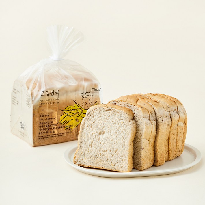 밀도 호밀잡곡 식빵, 480g, 1개