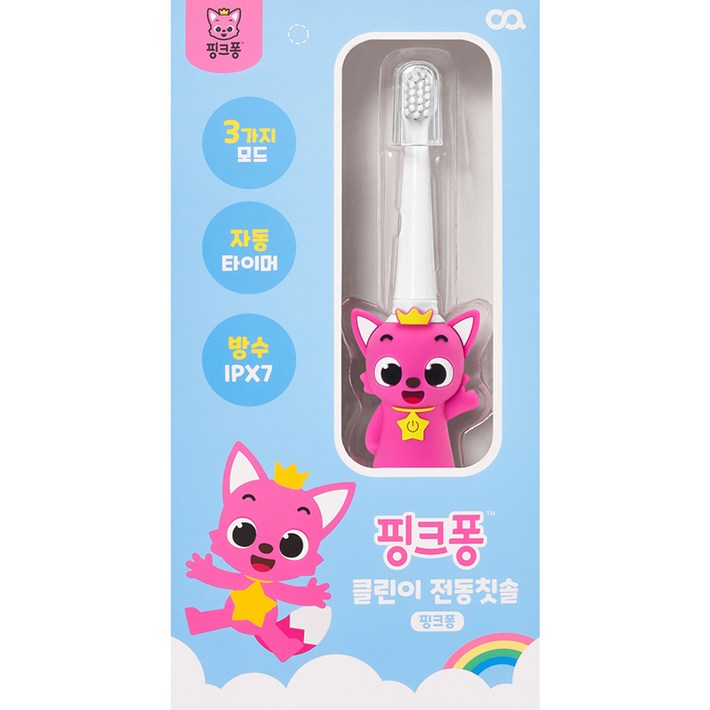 오아 핑크퐁 아동용 클린이 음파 무선 전동칫솔