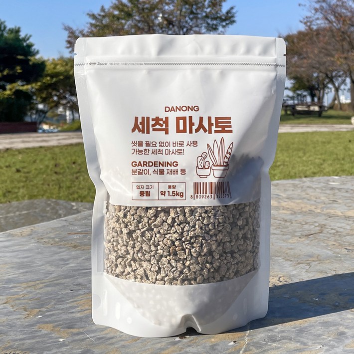 다농 세척 마사토 중립, 1개, 1.5kg 다농 세척 마사토 중립, 1개, 1.5kg
