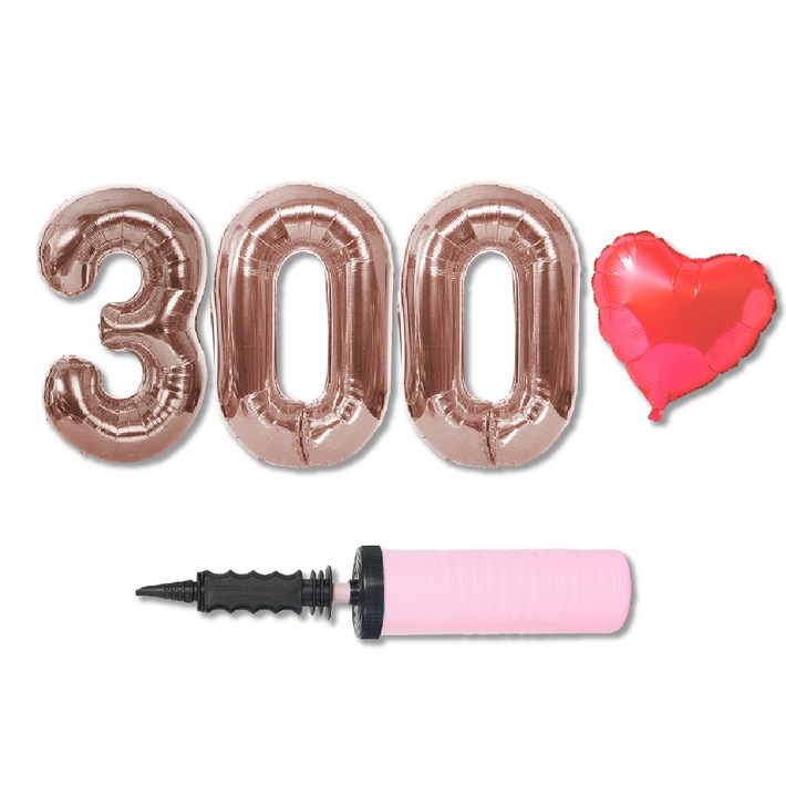 올댓파티 300일 기념일 풍선 패키지 핸드펌프 세트
