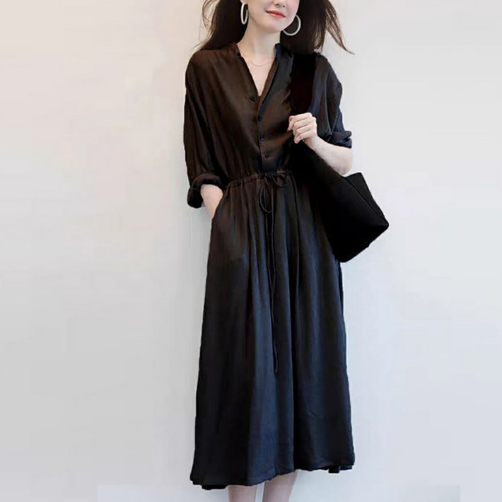 모이르벨라 여성용 루모어 셔츠 롱 원피스