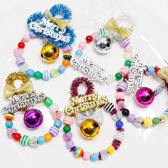 5인용 크리스마스 비즈구슬 방울 오너먼트 만들기키트 트리장식
