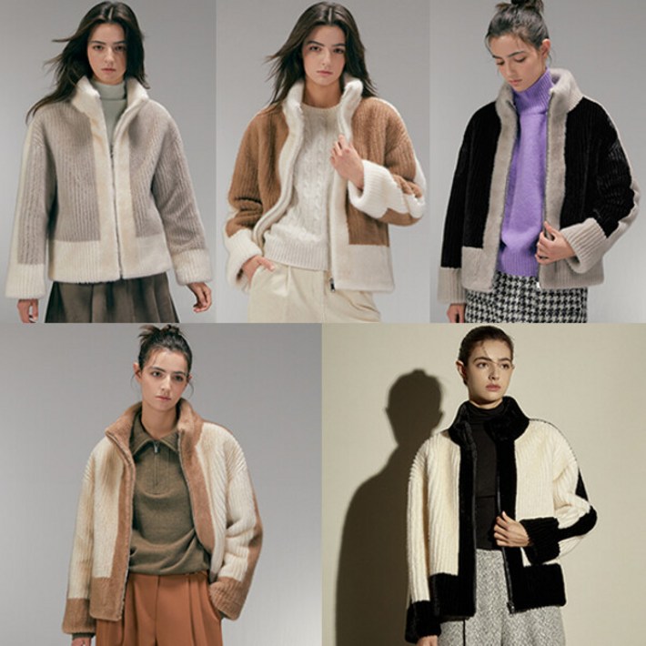 방송에서만 세일 론칭가 149000원 리오벨 FauxFur 리버시블 하이넥 하프코트