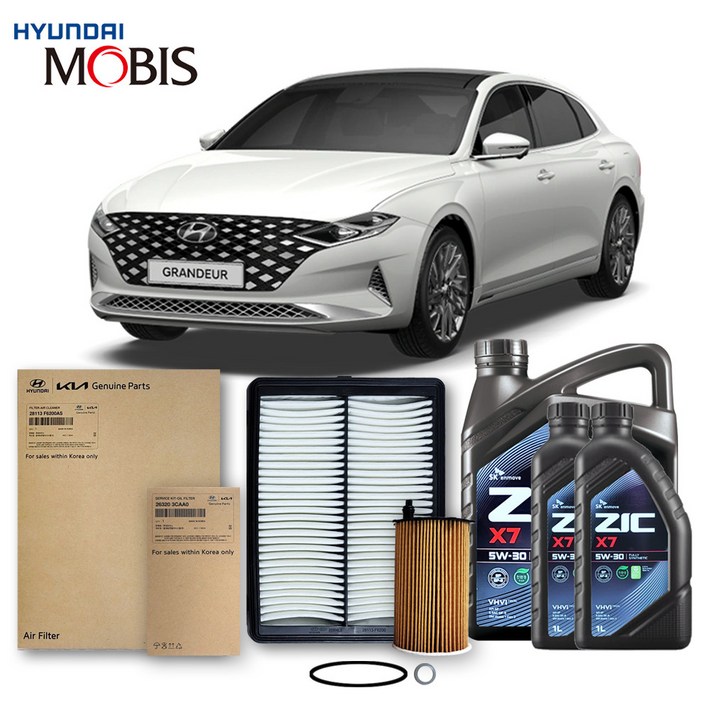 더뉴 그랜저 IG 1922년식 3.0 LPG 순정필터지크오일 5W30 3종