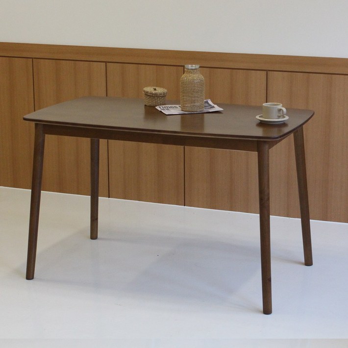 소프트 4인테이블 1150 고무나무 원목 식탁 업소 식당 가게