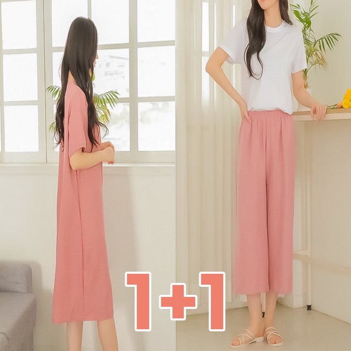 베토토 여름 린넨 반팔 원피