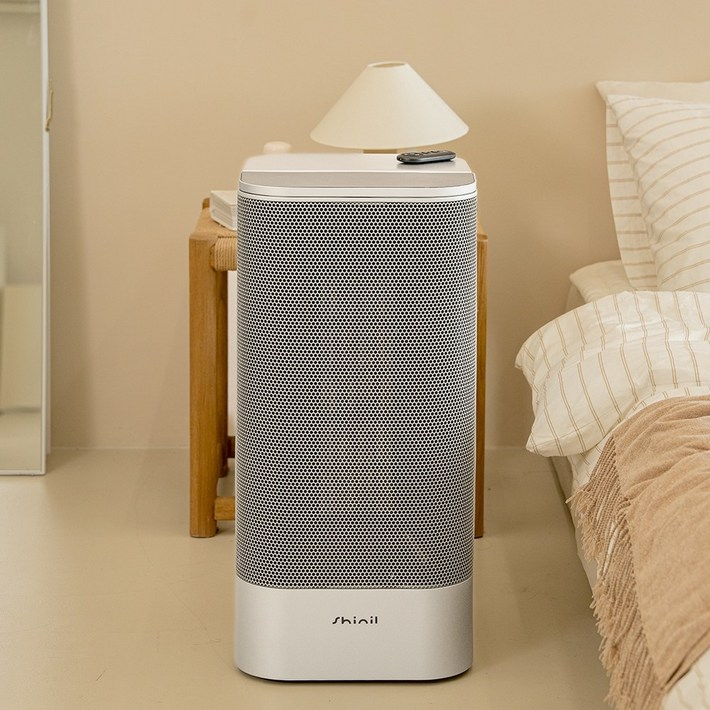 신일 대풍량 온풍기 가정용 업소용 사무실 PTC 히터, 화이트실버, 풀스크린