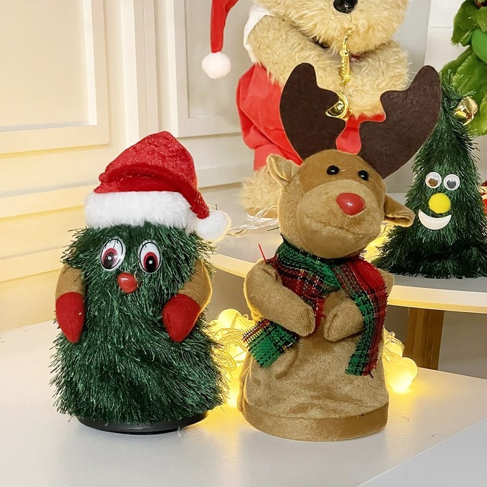 파티앤온 크리스마스 줄타는 산타 인형 움직이는 장식 소품