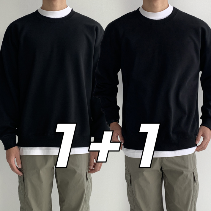 미와이 베이직 무지 오버핏 맨투맨 11