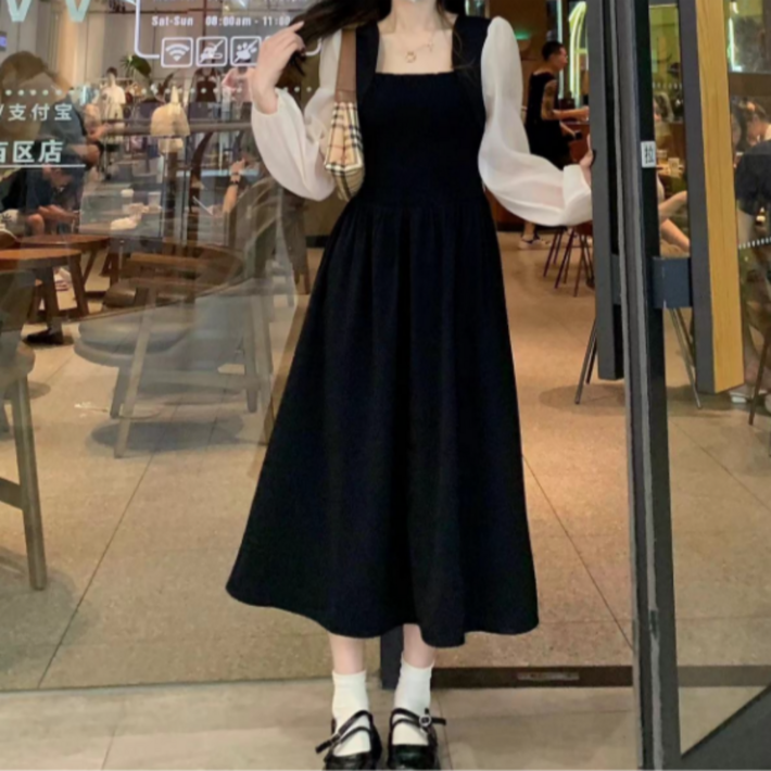 데이레 하객룩 가을 원피스 화이트 1벌