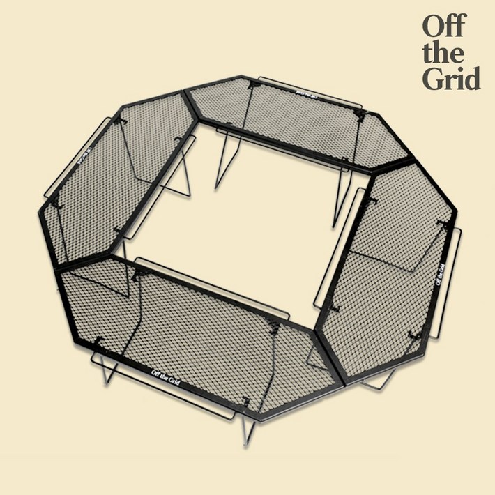 오프더그리드 아이언 헥사곤 메쉬 그릴 캠핑 화로대 테이블 2개 OfftheGrid, 카키2P 오프더그리드 아이언 헥사곤 메쉬 그릴 캠핑 화로대 테이블 2개 OfftheGrid, 카키2P