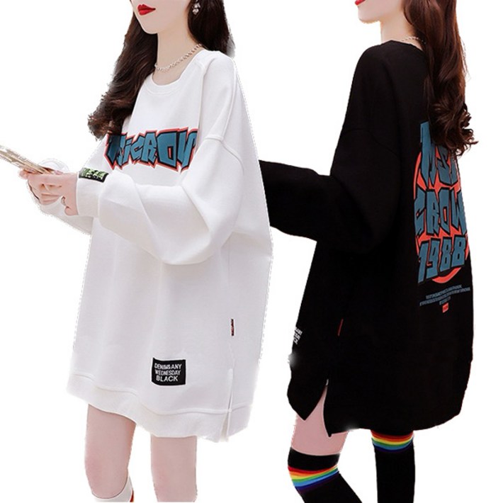 세인트이브 TC398317 11 박시 프린팅 여성 맨투맨 세인트이브 TC398317 11 박시 프린팅 여성 맨투맨