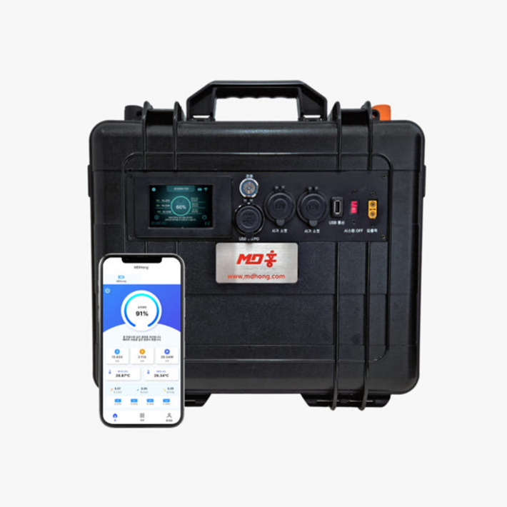 엠디홍 퀀텀캣 신형 Q120 인산철 스마트 파워뱅크 블랙 12V 105Ah 휴대용 캠핑 차박 낚시 버스킹 피크닉 포터블 배터리