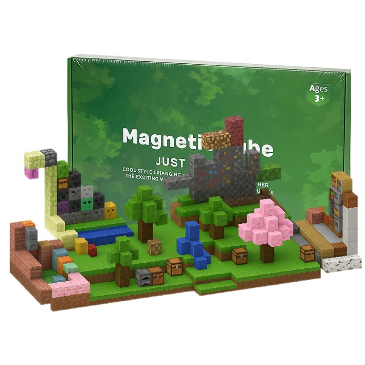 마크 자석 블럭 네더포탈 웰키 마그네틱 자석 블럭 시리즈 큐브 피규어
