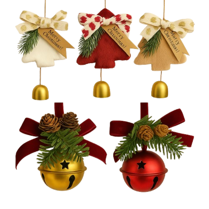 크리스마스 트리 장식 5종, 5개, 혼합색상