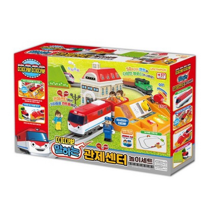 언커먼 띠띠뽀 말하는 관제센터 놀이세트 기차장난감, 1개
