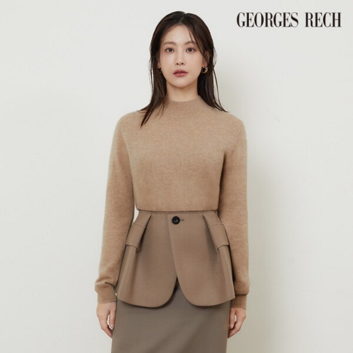 조르쥬 레쉬 24FW 화이트 캐시미어100 니트 2종 블랙선택1