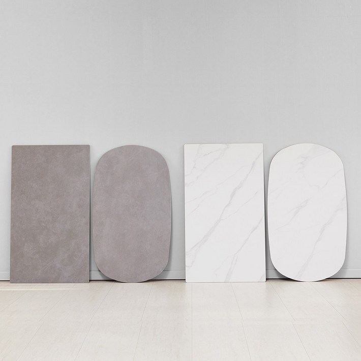 베스트리빙 오염과 스크레치에 강한 12T 포세린 2인용/4인용/6인용 800/1200/1400/1600/1800 통 세라믹 상판/테이블 상판/가구리폼/식탁상판교체