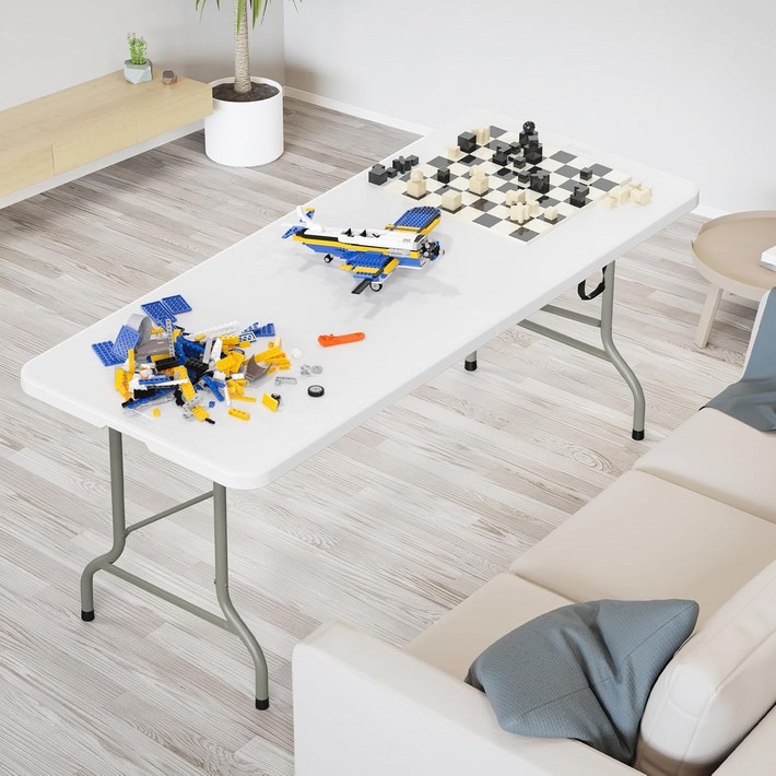 리빙체인지 접이식 야외 테이블 1800, 화이트