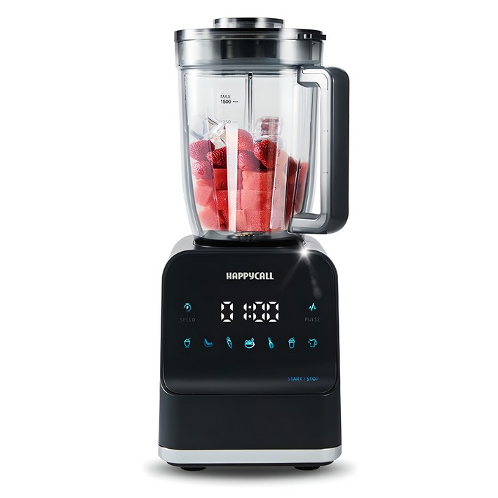 해피콜 프리미엄 초고속 블렌더 믹서기 1.5L 브리즈탭 차콜그레이