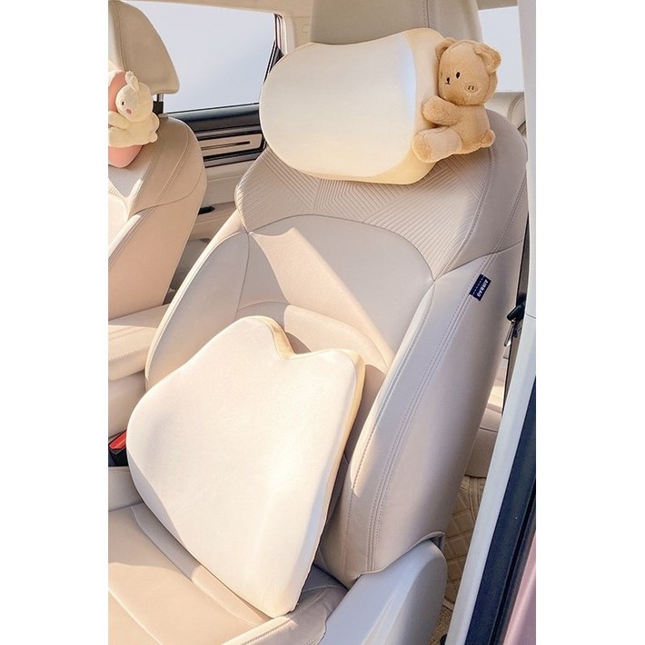 자동차 귀여운 목쿠션 허리쿠션 목베게 메모리폼, 2세트, 코드 M3목허리쿠션