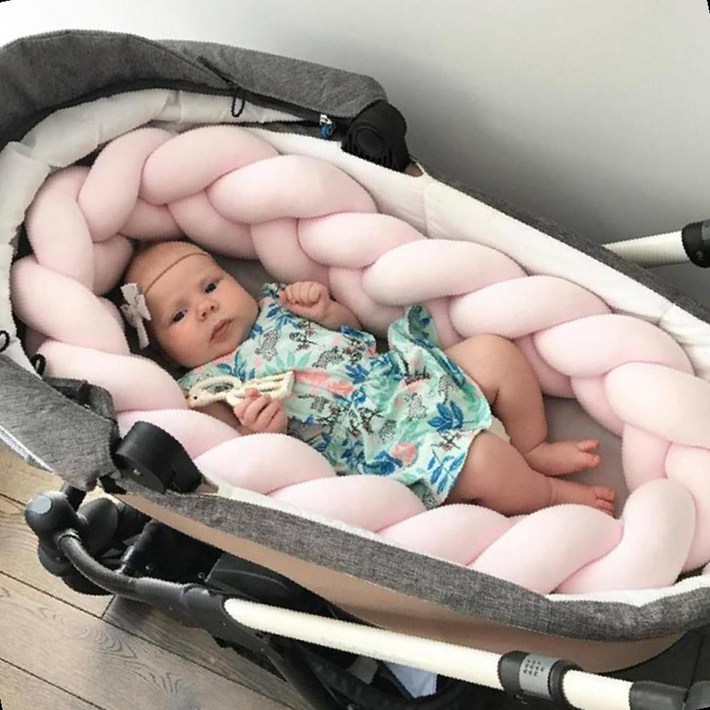 올아이원트 아기침대 범퍼가드 꽈배기쿠션 6단