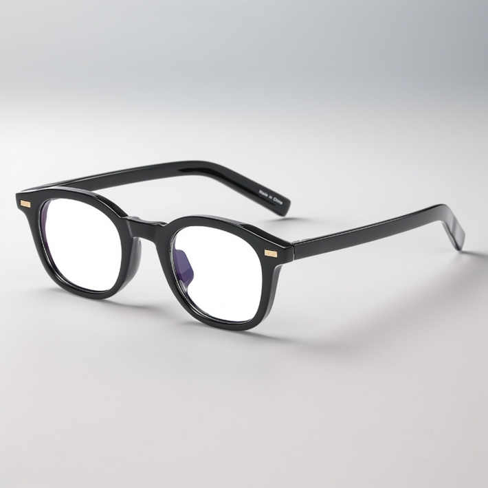 라스몰 블루라이트차단 뿔테안경 가벼운 남여공용 초경량 데일리 안경  케이스 포함