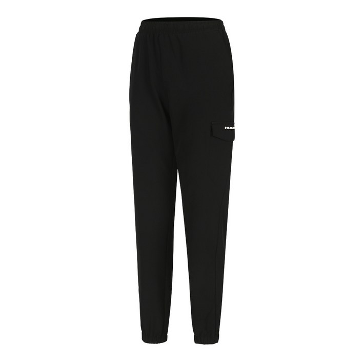 험머 여성 H4 시그니처 레포츠 기모 사이드 포켓 팬츠 블랙