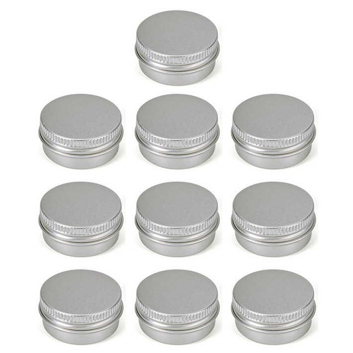 모든유통 10ml 알루미늄 틴케이스 크림 용기 10개 묶음, 10개 모든유통 10ml 알루미늄 틴케이스 크림 용기 10개 묶음, 10개