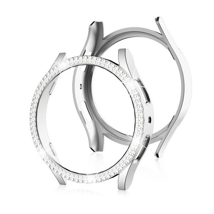 호환 2줄 큐빅케이스 갤럭시워치4  40mm 44mm 하드케이스 풀커버 아닌 테두리 보호