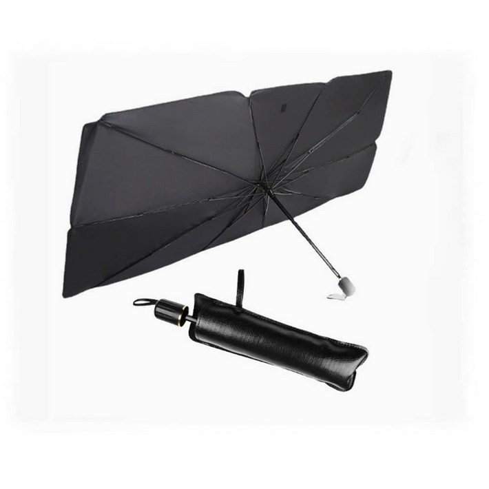 썬브렐라 차량용 햇빛가리개 우산 대형, 블랙, 1개