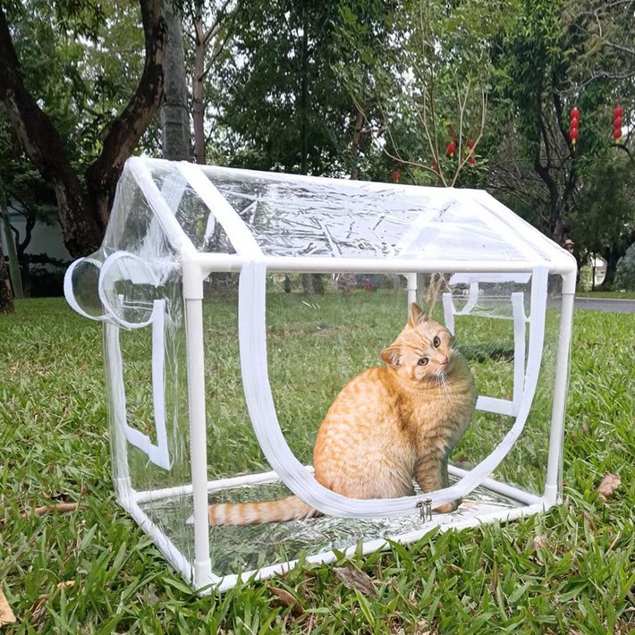 길고양이집 겨울 비닐하우스 급식소 방수 보온 야외 가림막, 1개, one color