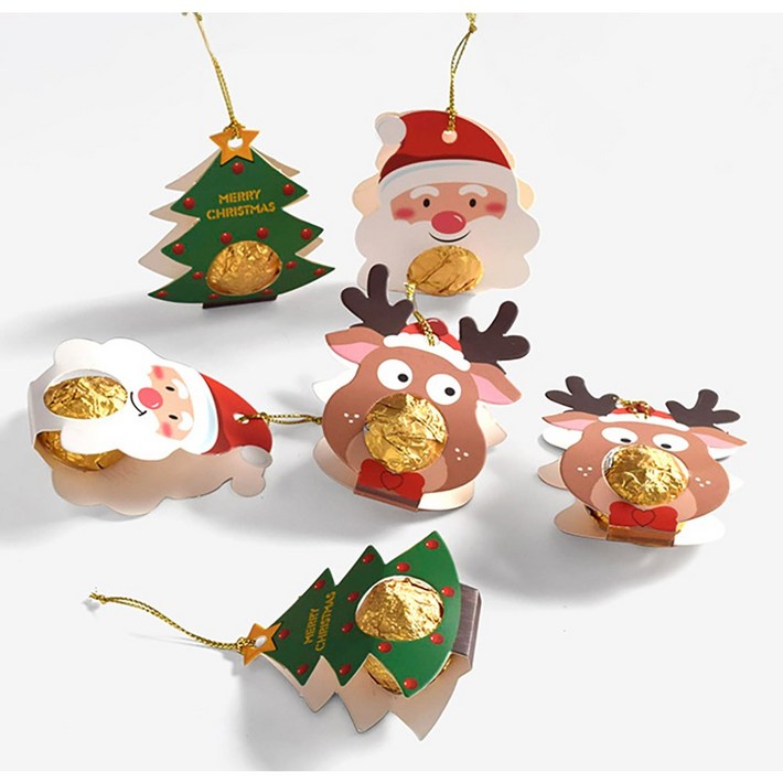 메무모 크리스마스 캔디페이퍼 초콜릿 선물포장 답례품 데코 장식