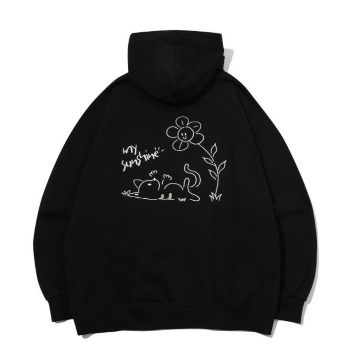 꼼파뇨 CPGN STUDIO My Sunshine 자수 후드티 블랙 꼼파뇨 CPGN STUDIO My Sunshine 자수 후드티 블랙