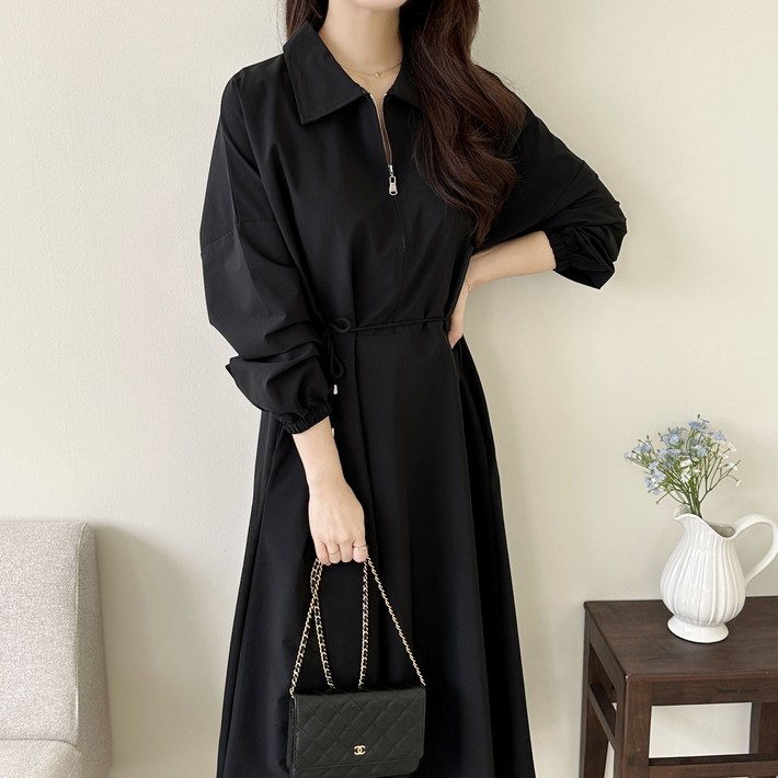 루시드라잇 잔느 링클프리 롱 임산부원피스