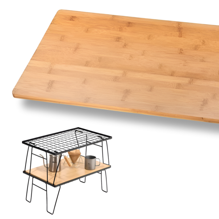 벨라룸 캠핑 쿨러 스탠드 아이스박스 워터저그 받침대, 2 나무상판