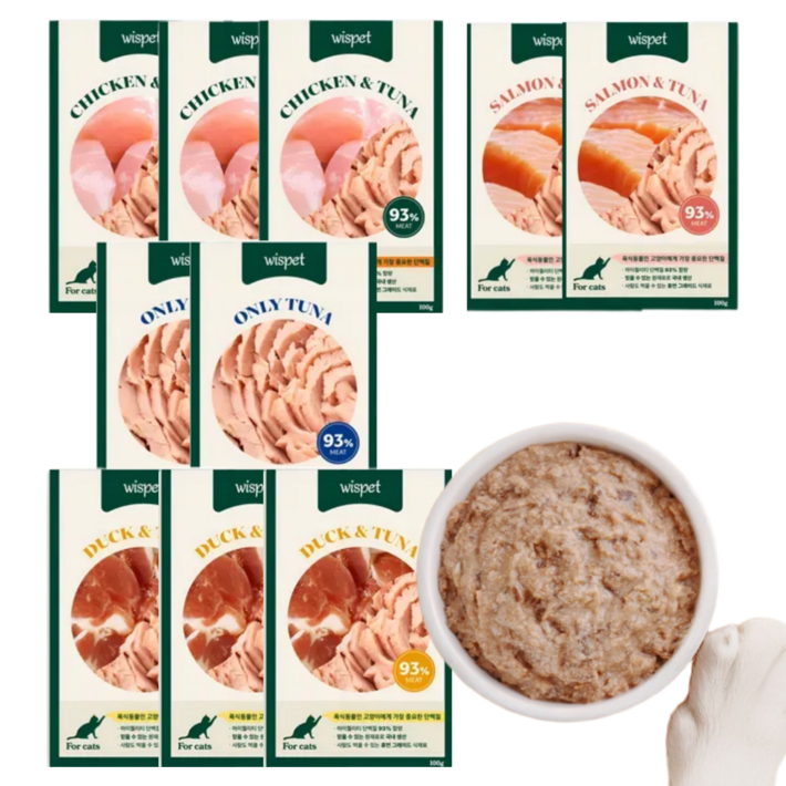 와즈펫 고양이 프리미엄 습식사료생육 93기호성소화 자연그대로 수분 70촉촉한 식감 필수영양제피모면역강화