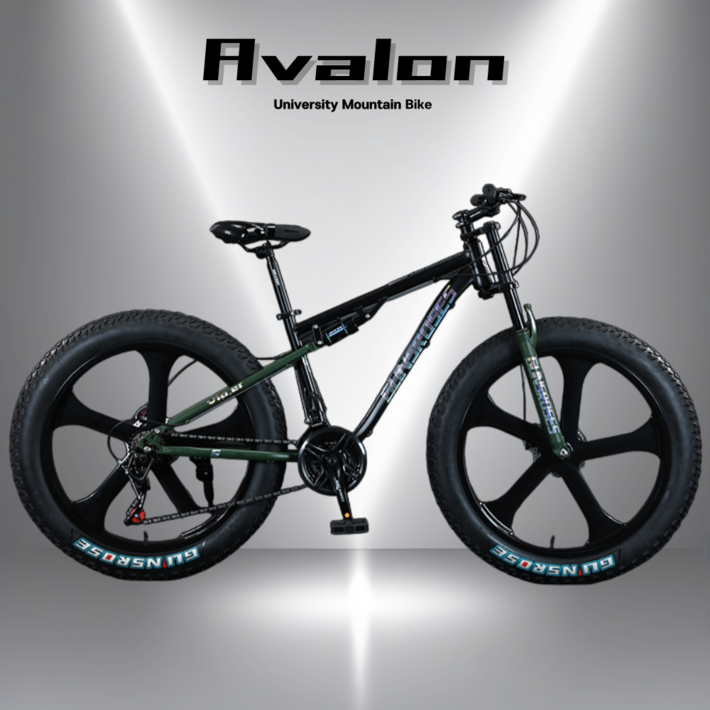 AVALON 팻바이크 풀샥 MTB 산악자전거 고출력 광폭 타이어