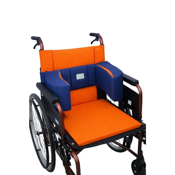 휠체어 상체 지지 쿠션 2세대 확장형, 딥블루