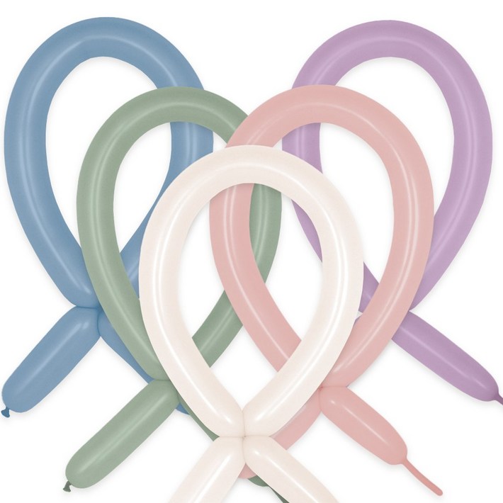 파티짱 요술 풍선 색상 혼합 100개입 파티 장식, 요술 혼합 색상 풍선 100개입파스텔더스크