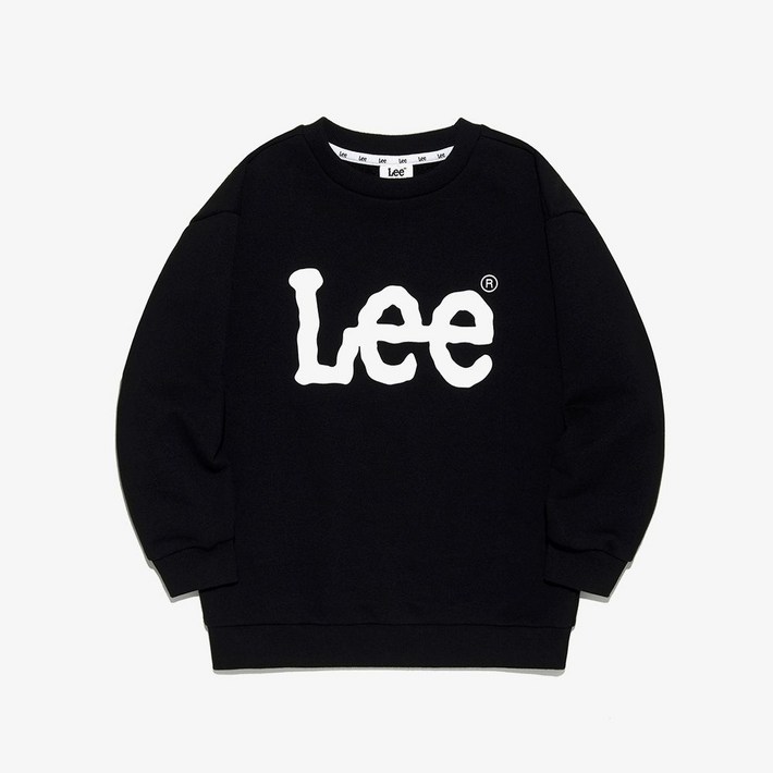 백화점정품 25년SS LEE 키즈 빅 트위치 맨투맨 블랙 LK2401CR01BK