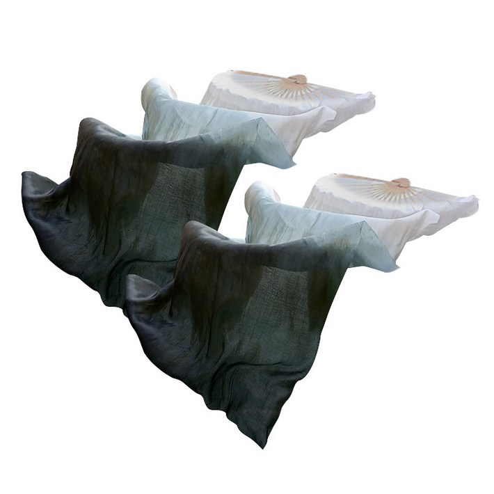 무용 댄스 부채 그라데이션 팬베일 워십 너슬부채 한쌍