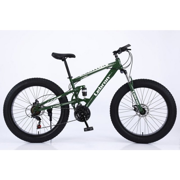 풀샥 자전거 MTB 하드테일 26인치 24단 바퀴두꺼운 팻바이크 광폭 다운힐 카본