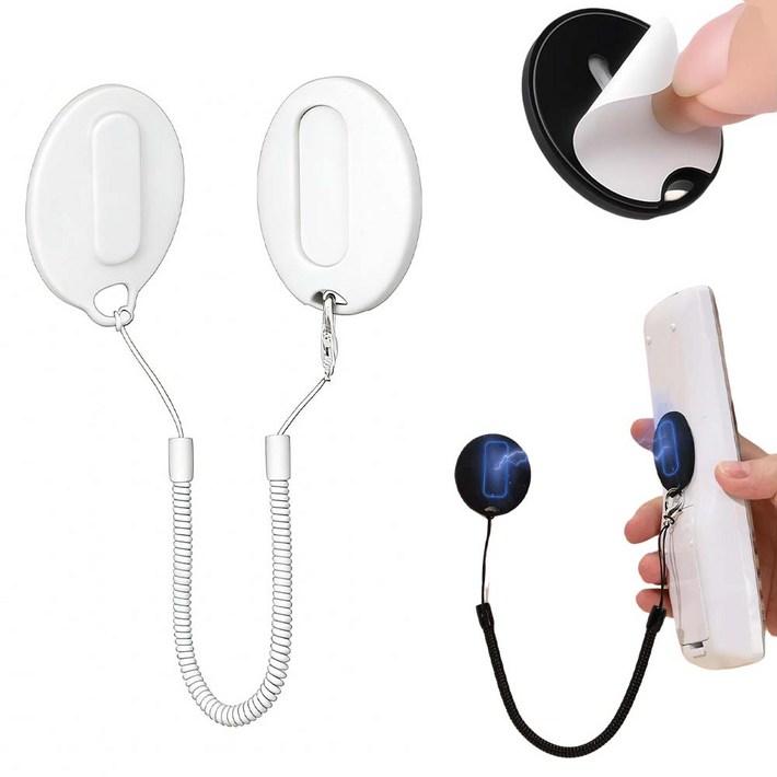 루이 내구성 자석 리모컨 고정 스트랩 연장 스프링 케이블 엉킴 방지 가전거실벽면