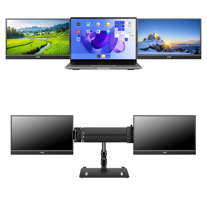 지스토리 GS140NB 휴대용 포터블 노트북 듀얼 보조 서브 트리플 모니터