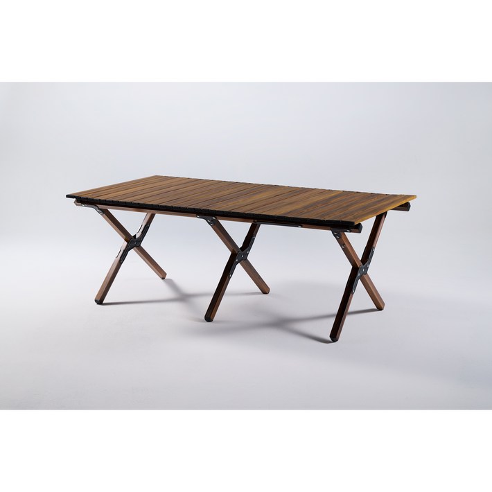 프리미엄 알루미늄 합금 120cm 대형 캠핑용 경량 크로스 테이블, 우드색 프리미엄 알루미늄 합금 120cm 대형 캠핑용 경량 크로스 테이블, 우드색