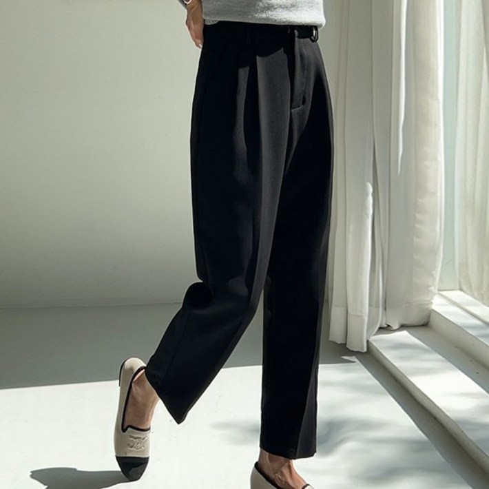 시크폭스 여우슬랙스로얄핀턱 세미배기슬랙스 378394