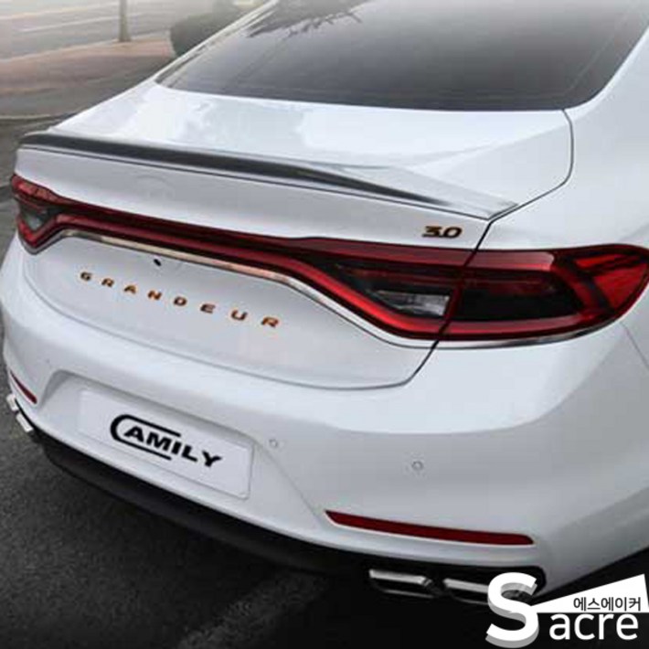 세원 그랜저IG 전용 리어스포일러 리어윙, 미드나잇블랙, 1개