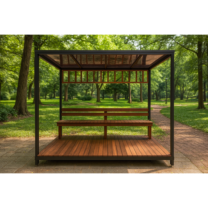 프리미엄 4인용 야외용 퍼걸러 2740x1500 고급 파고라