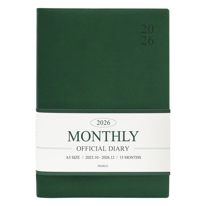 2026 오피셜 A5 먼슬리 다이어리